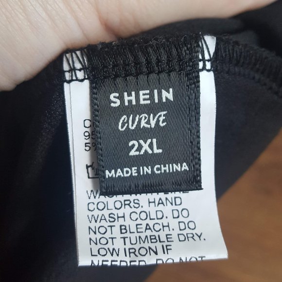 Shein Curve Cut Out Gigot Sleeve Shirt 2XL - Picture 4 of 7